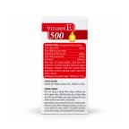 Thành phần Vitamin E 500, hỗ trợ chống oxy hóa và làm đẹp da