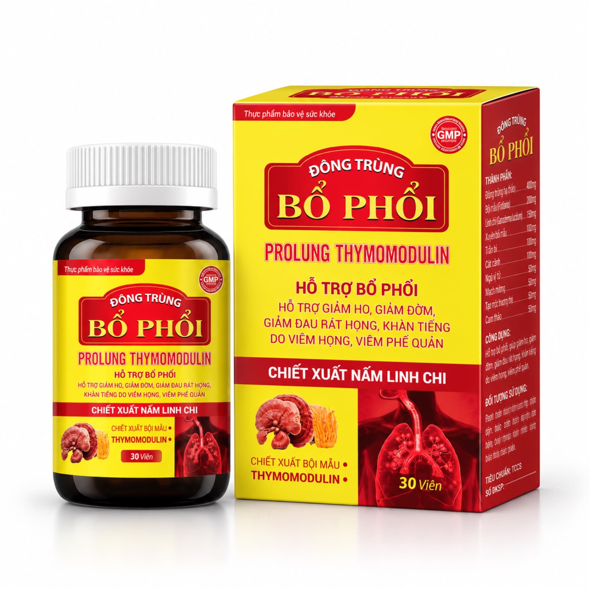 Đông trùng Bổ phổi thực phẩm bảo vệ sức khỏe
