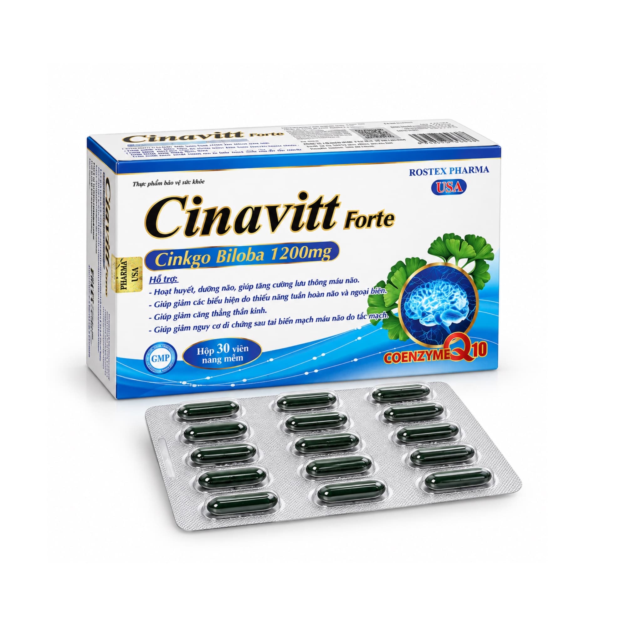 Cinavitt Forte tăng cường tuần hoàn máu não, giảm các triệu chứng do thiểu năng tuần hoàn não Cinavitt Forte tăng cường tuần hoàn máu não, giảm các triệu chứng do thiểu năng tuần hoàn não