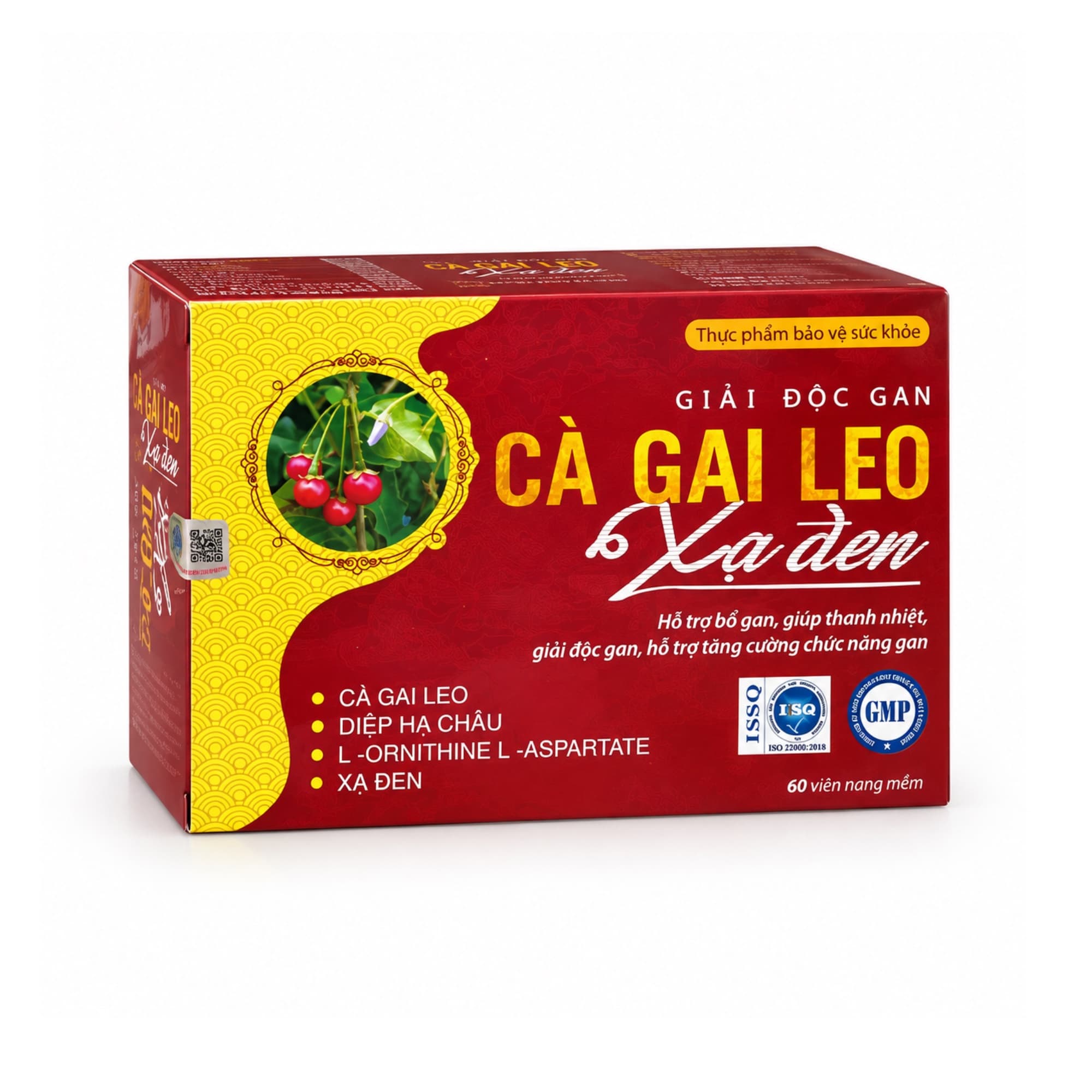 Giải độc gan Cà gai leo Xạ đen hỗ trợ bổ gan, giúp thanh nhiệt, giải độc gan (Hộp đỏ) Giải độc gan Cà gai leo Xạ đen hỗ trợ bổ gan, giúp thanh nhiệt, giải độc gan (Hộp đỏ)