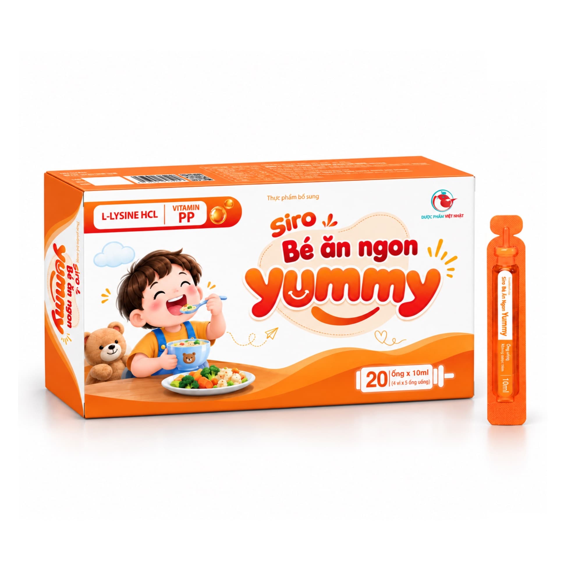 Siro Bé ăn ngon yummy, bổ sung lysine, vitamin PP cho cơ thể (hộp dài) Siro Bé ăn ngon yummy, bổ sung lysine, vitamin PP cho cơ thể (hộp dài)