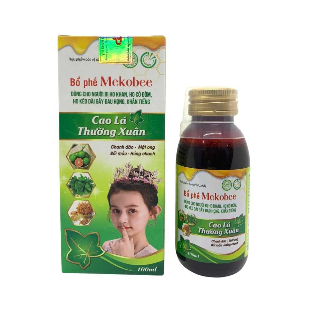 Siro Bổ Phế Mekobee: Cao Lá Thường Xuân (bé gái) Siro Bổ Phế Mekobee: Cao Lá Thường Xuân (bé gái)