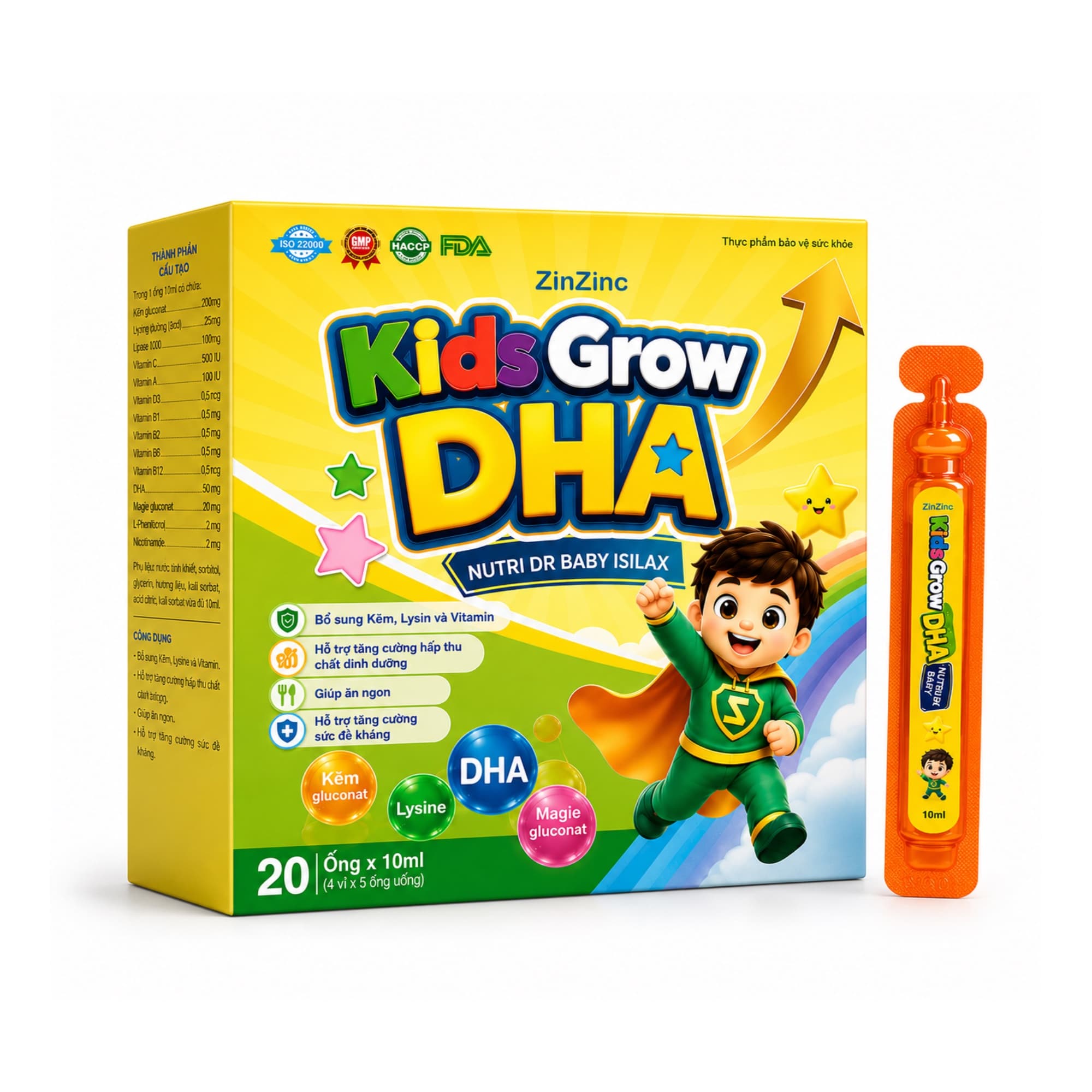 Siro Zin Zinc Kids Grow bổ sung Kẽm, Lysin và Vitamin hỗ trợ ăn ngon, tăng cường sức đề kháng Siro Zin Zinc Kids Grow bổ sung Kẽm, Lysin và Vitamin hỗ trợ ăn ngon, tăng cường sức đề kháng