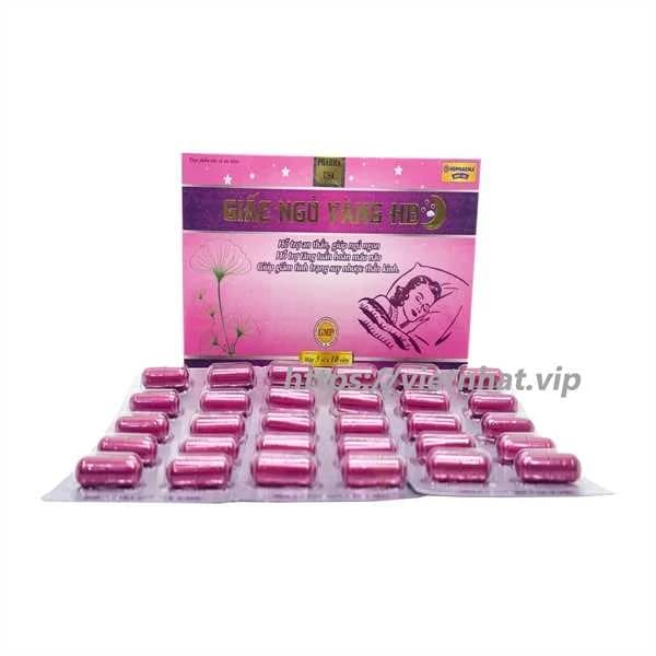 Thuốc an thần Giấc Ngủ Vàng Hd, giúp ngủ ngon (hồng) Thuốc an thần Giấc Ngủ Vàng Hd, giúp ngủ ngon (hồng)