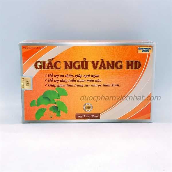 Thuốc an thần Giấc Ngủ Vàng Hd, giúp ngủ ngon (vàng) Thuốc an thần Giấc Ngủ Vàng Hd, giúp ngủ ngon (vàng)