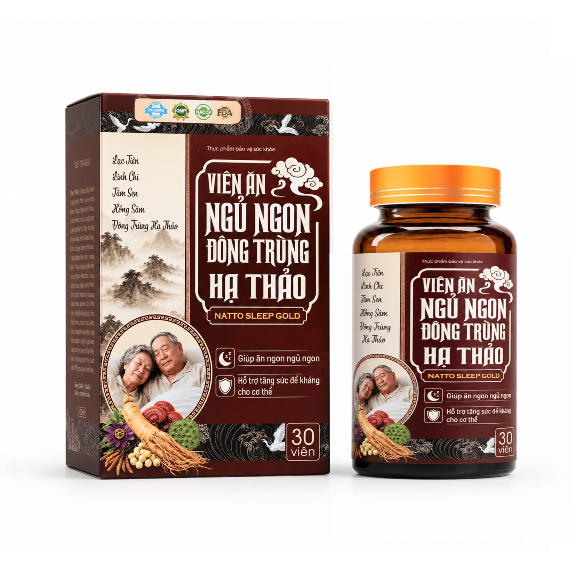 Viên ăn ngủ ngon Đông Trùng Hạ Thảo Natto Sleep Gold giúp ăn ngon Viên ăn ngủ ngon Đông Trùng Hạ Thảo Natto Sleep Gold giúp ăn ngon