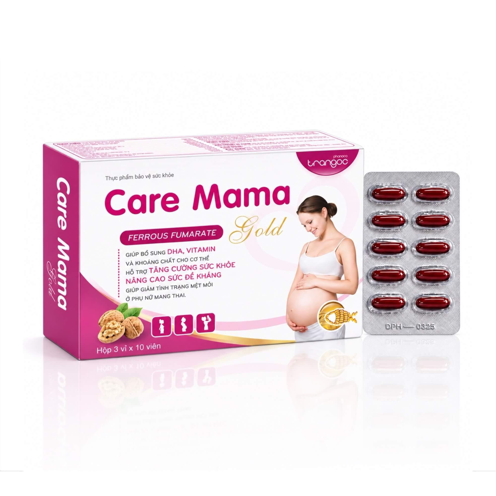 Viên bổ bầu Care Mama Gold TH Pharma Trần Ngọc (vỉ) Viên bổ bầu Care Mama Gold TH Pharma Trần Ngọc (vỉ)